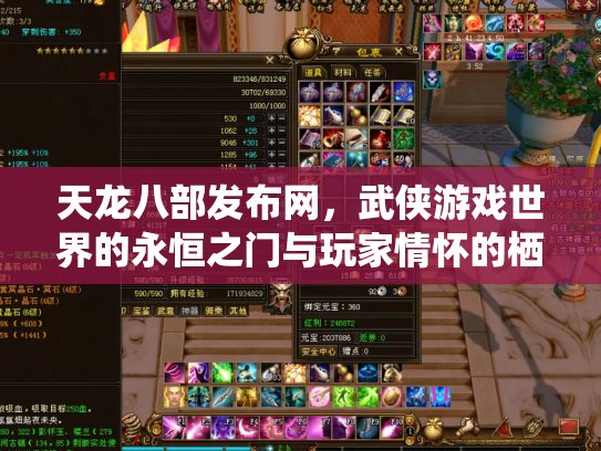 天龙八部发布网，武侠游戏世界的永恒之门与玩家情怀的栖息地