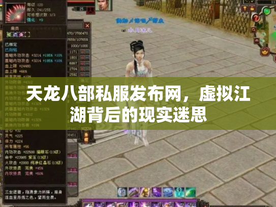 天龙八部私服发布网，虚拟江湖背后的现实迷思