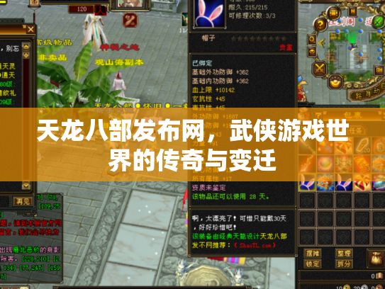 天龙八部发布网，武侠游戏世界的传奇与变迁