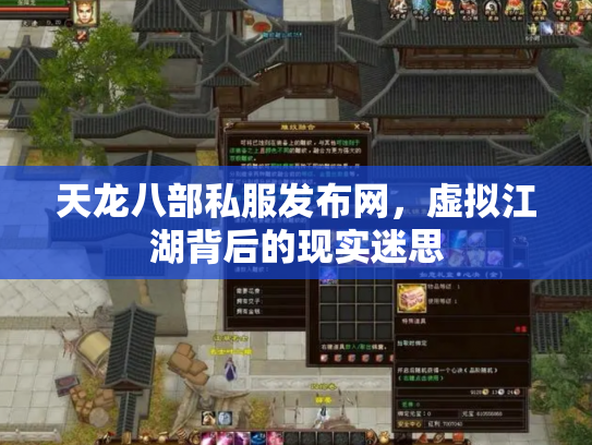 天龙八部私服发布网，虚拟江湖背后的现实迷思