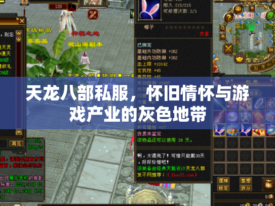 天龙八部私服，怀旧情怀与游戏产业的灰色地带