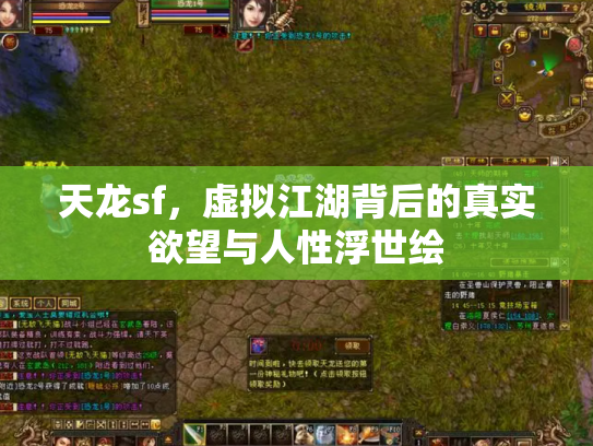 天龙sf，虚拟江湖背后的真实欲望与人性浮世绘