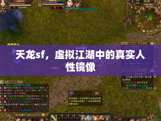 天龙sf，虚拟江湖中的真实人性镜像