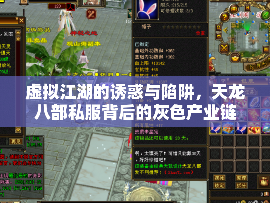虚拟江湖的诱惑与陷阱，天龙八部私服背后的灰色产业链