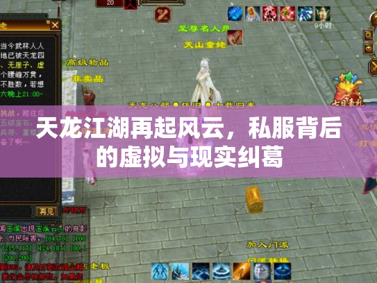 天龙江湖再起风云，私服背后的虚拟与现实纠葛
