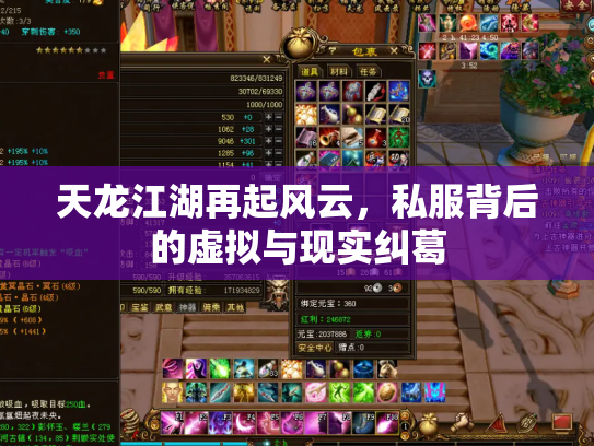 天龙江湖再起风云，私服背后的虚拟与现实纠葛