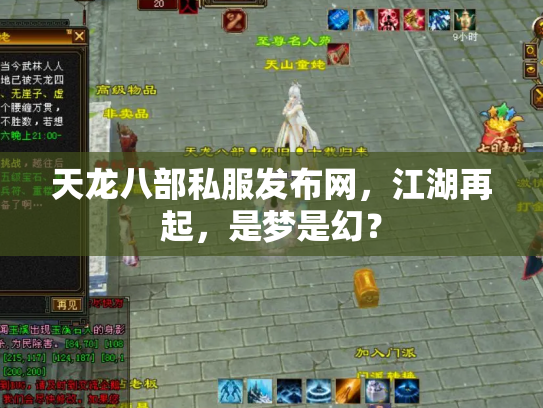 天龙八部私服发布网，江湖再起，是梦是幻？