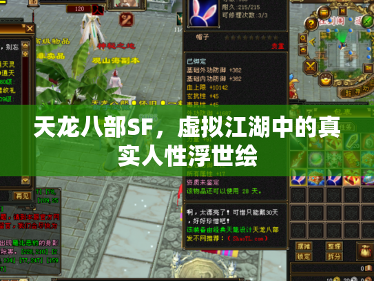 天龙八部SF，虚拟江湖中的真实人性浮世绘