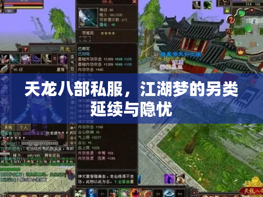 天龙八部私服，江湖梦的另类延续与隐忧