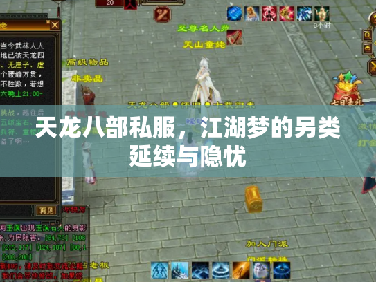 天龙八部私服，江湖梦的另类延续与隐忧