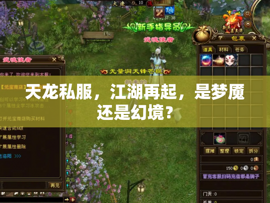 天龙私服，江湖再起，是梦魇还是幻境？
