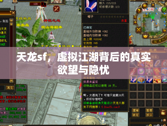 天龙sf，虚拟江湖背后的真实欲望与隐忧