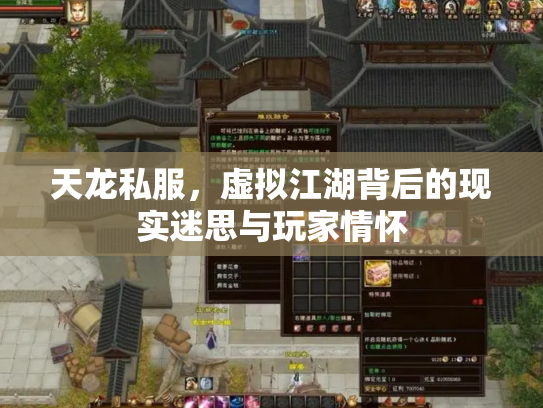 天龙私服，虚拟江湖背后的现实迷思与玩家情怀