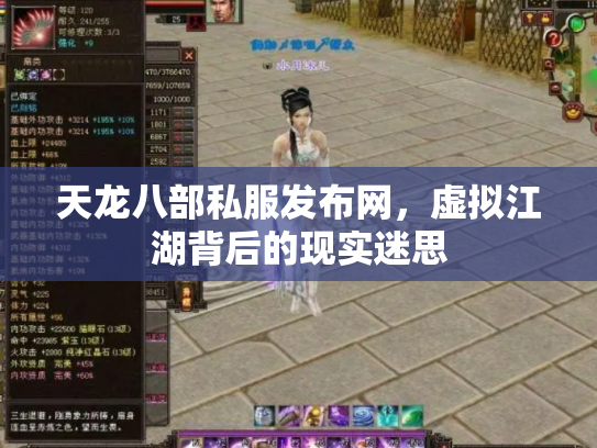 天龙八部私服发布网，虚拟江湖背后的现实迷思
