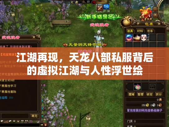 江湖再现，天龙八部私服背后的虚拟江湖与人性浮世绘