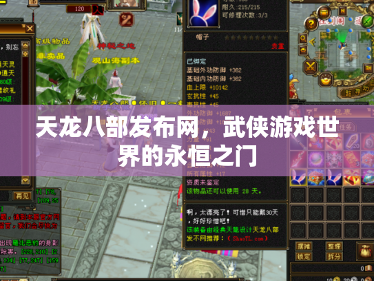天龙八部发布网，武侠游戏世界的永恒之门