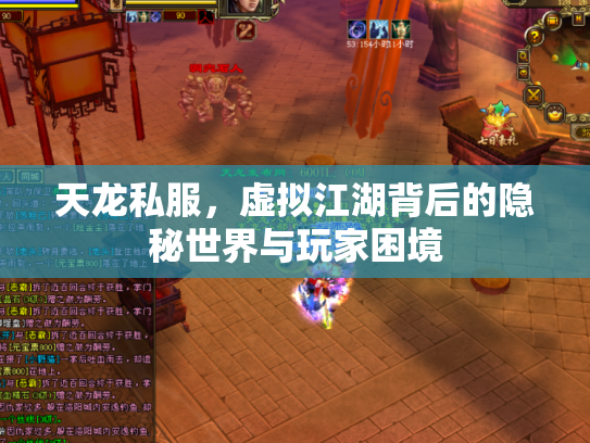 天龙私服，虚拟江湖背后的隐秘世界与玩家困境