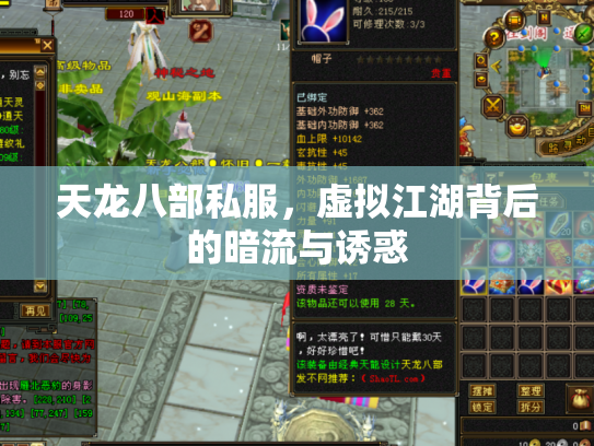 天龙八部私服，虚拟江湖背后的暗流与诱惑