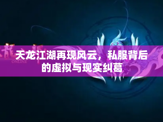 天龙江湖再现风云，私服背后的虚拟与现实纠葛