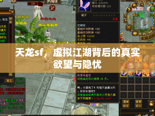 天龙sf，虚拟江湖背后的真实欲望与隐忧