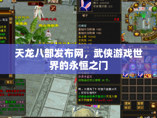 天龙八部发布网，武侠游戏世界的永恒之门