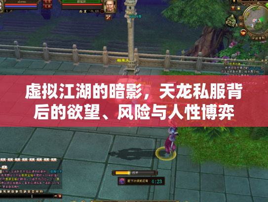 虚拟江湖的暗影，天龙私服背后的欲望、风险与人性博弈