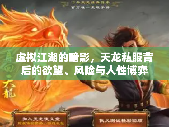 虚拟江湖的暗影，天龙私服背后的欲望、风险与人性博弈