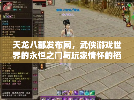 天龙八部发布网，武侠游戏世界的永恒之门与玩家情怀的栖息地