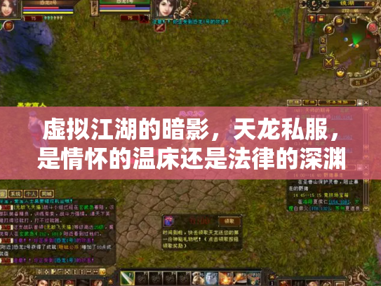 虚拟江湖的暗影，天龙私服，是情怀的温床还是法律的深渊？