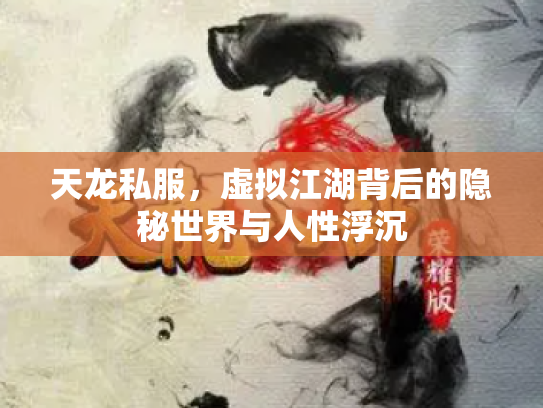 天龙私服，虚拟江湖背后的隐秘世界与人性浮沉