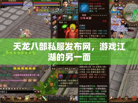 天龙八部私服发布网，游戏江湖的另一面