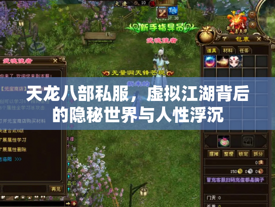 天龙八部私服，虚拟江湖背后的隐秘世界与人性浮沉