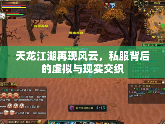 天龙江湖再现风云，私服背后的虚拟与现实交织