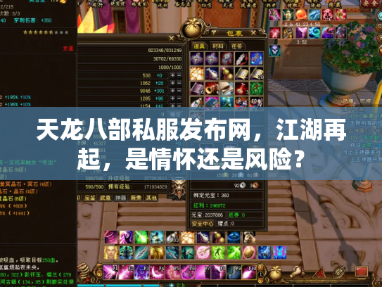 天龙八部私服发布网，江湖再起，是情怀还是风险？