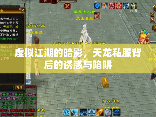 虚拟江湖的暗影，天龙私服背后的诱惑与陷阱