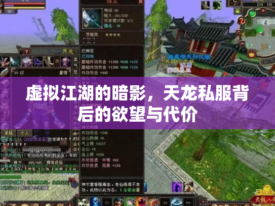 虚拟江湖的暗影，天龙私服背后的欲望与代价