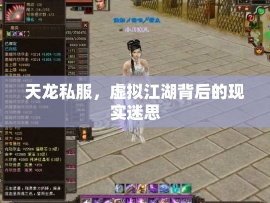 天龙私服，虚拟江湖背后的现实迷思