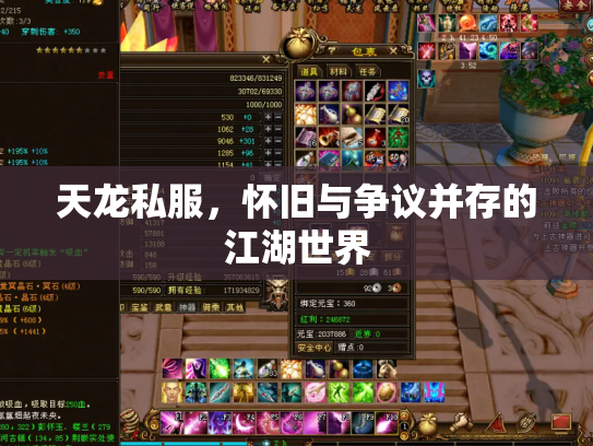 天龙私服，怀旧与争议并存的江湖世界