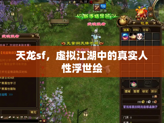 天龙sf，虚拟江湖中的真实人性浮世绘