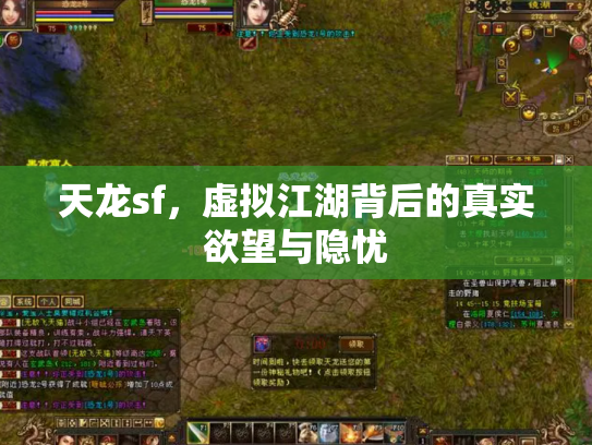 天龙sf，虚拟江湖背后的真实欲望与隐忧