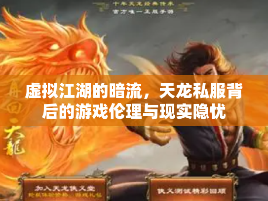 虚拟江湖的暗流，天龙私服背后的游戏伦理与现实隐忧