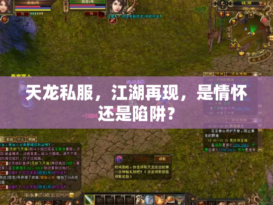 天龙私服，江湖再现，是情怀还是陷阱？