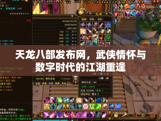 天龙八部发布网，武侠情怀与数字时代的江湖重逢