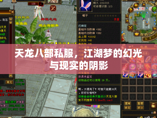 天龙八部私服，江湖梦的幻光与现实的阴影