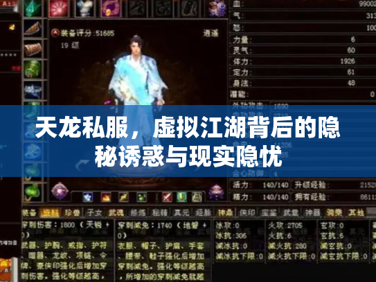 天龙私服，虚拟江湖背后的隐秘诱惑与现实隐忧