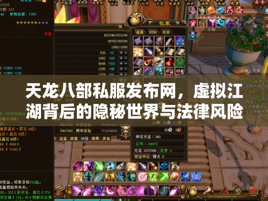 天龙八部私服发布网，虚拟江湖背后的隐秘世界与法律风险