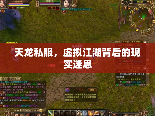 天龙私服，虚拟江湖背后的现实迷思