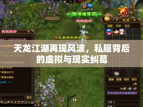 天龙江湖再现风波，私服背后的虚拟与现实纠葛