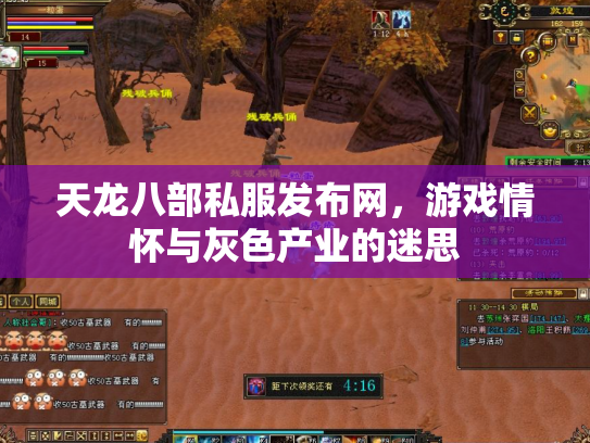 天龙八部私服发布网，游戏情怀与灰色产业的迷思