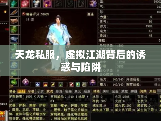 天龙私服，虚拟江湖背后的诱惑与陷阱